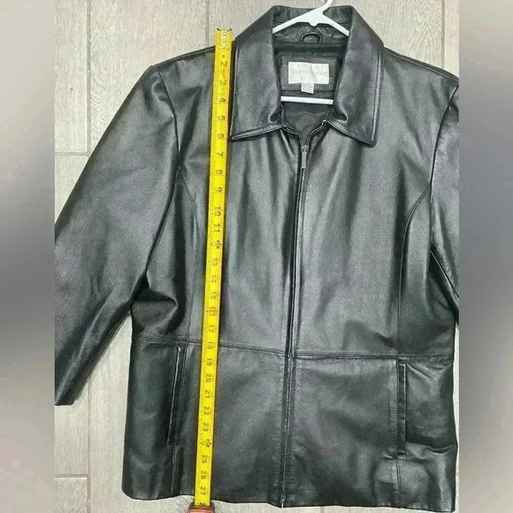 Worthington Women’s Leather Jacket Black Size XL - Picture 8 of 10